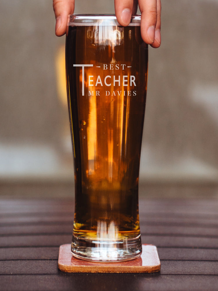 Best Teacher Personalised Pint Glass