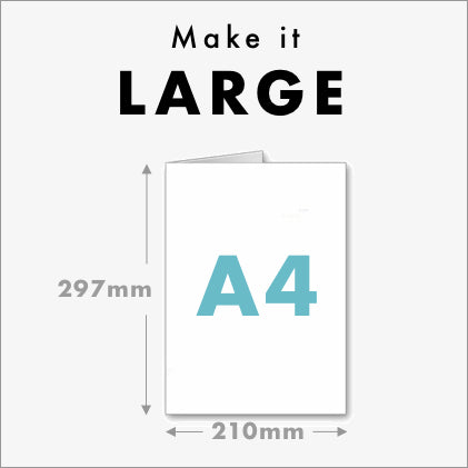 Make Card Large Size (A4) - 1 card