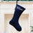 Personalised Christmas Stocking, Blue Velvet