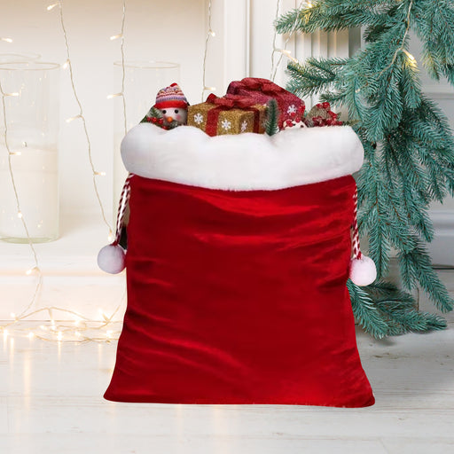 Personalised Christmas Santa Sack, Red Velvet