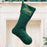 Personalised Christmas Stocking, Green Velvet