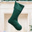 Personalised Christmas Stocking, Green Velvet