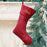 Personalised Christmas Stocking, Red Velvet