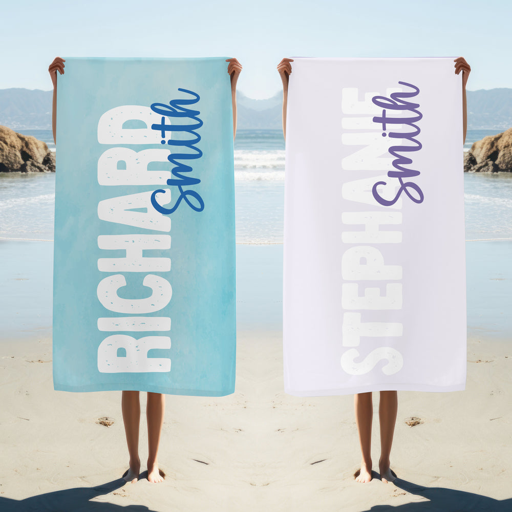 Personalised Valentine's Towel - Full Names