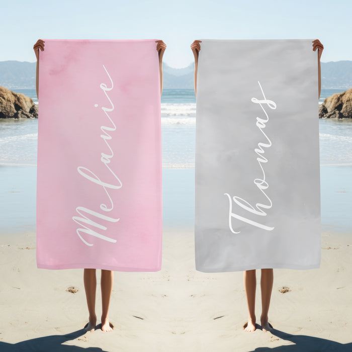 Personalised Valentine's Towel - Cursive Name