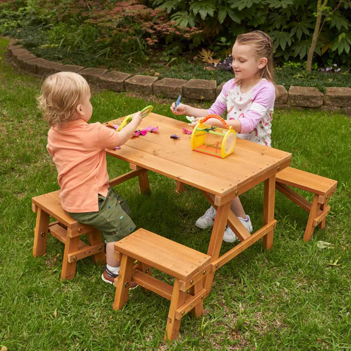 Outdoor Picnic Table Set - Amber