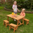 Outdoor Picnic Table Set - Amber