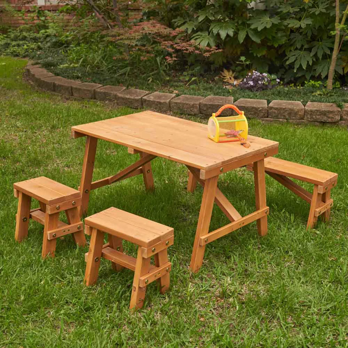 Outdoor Picnic Table Set - Amber