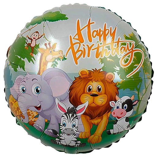 18" Animal Theme Birthday Balloon