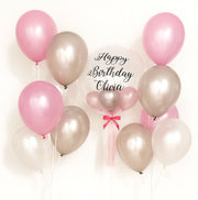 Deluxe Pink - Personalised Balloon Bouquet