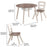 Kidkraft Round Storage Table & 2 Chair Set- Gray Ash