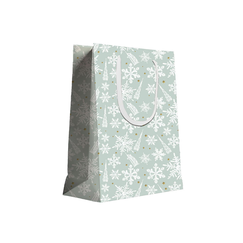 Large Gift Bag - Christmas snow flakes UAE
