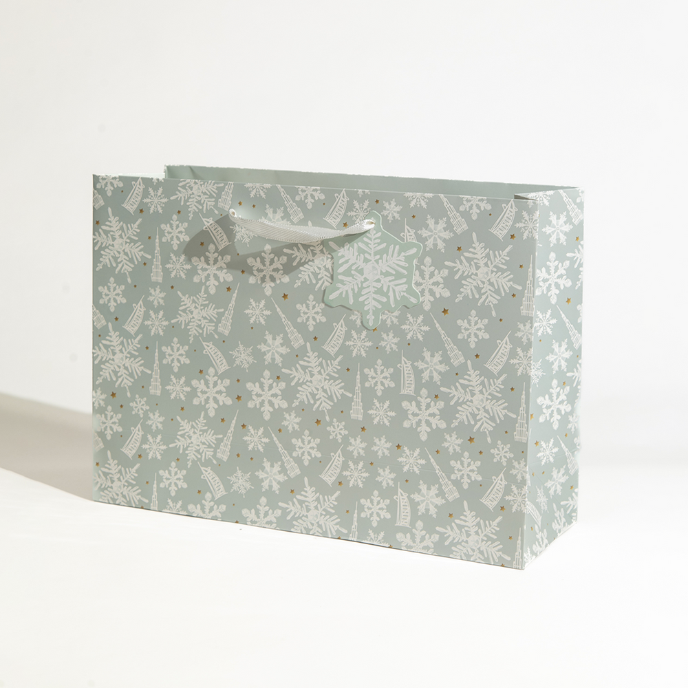 Extra Large UAE Christmas Gift Bag with Snowflake Design