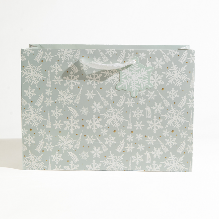 Extra Large UAE Christmas Gift Bag with Snowflake Design