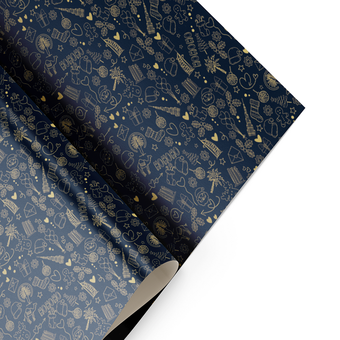 Christmas UAE Theme Wrapping - Blue