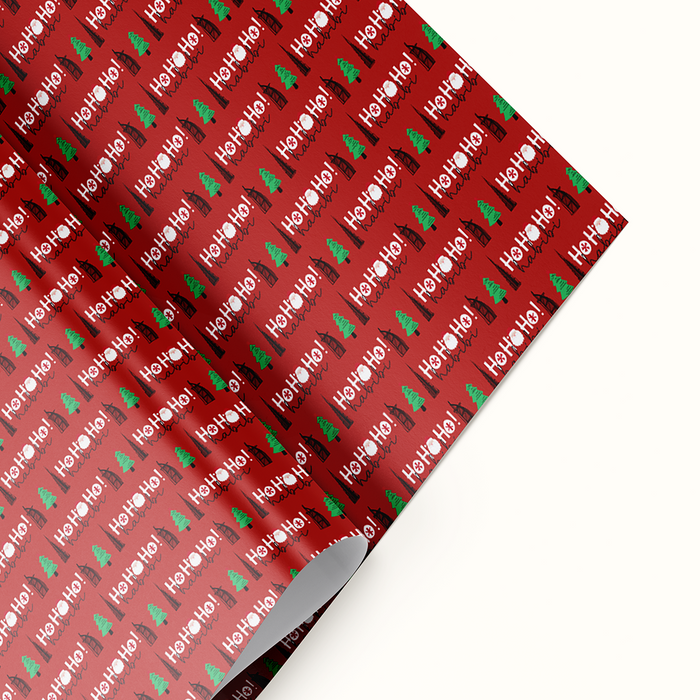 Ho Ho Ho Habibi - Christmas UAE Theme Wrapping - Red