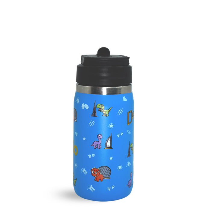 Personalised Children’s Water Bottle – 350ml - Blue