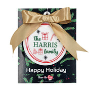 Personalised Acrylic Christmas Bauble White 2