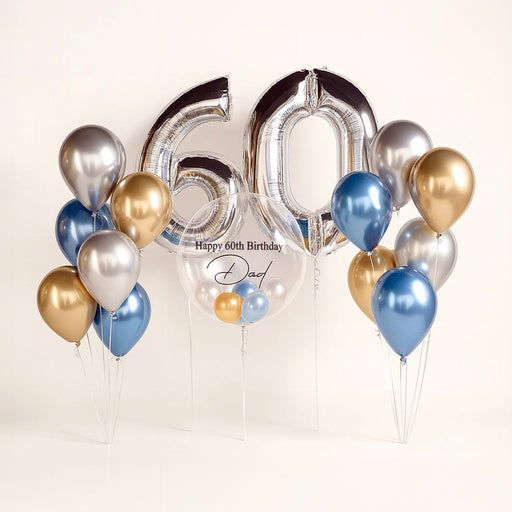 Age & Bubble Personalised Balloon Bouquet