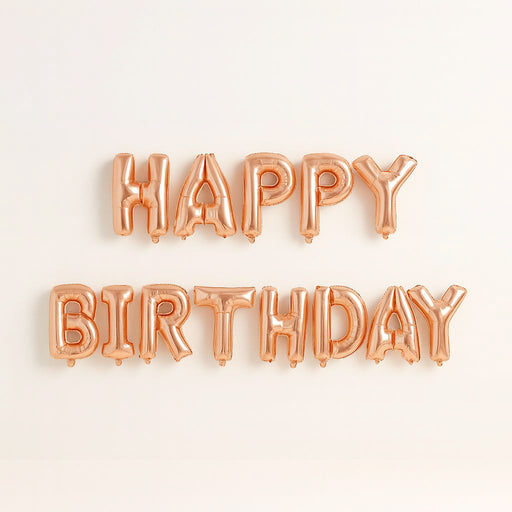 Happy Birthday Balloon Letters Inflated