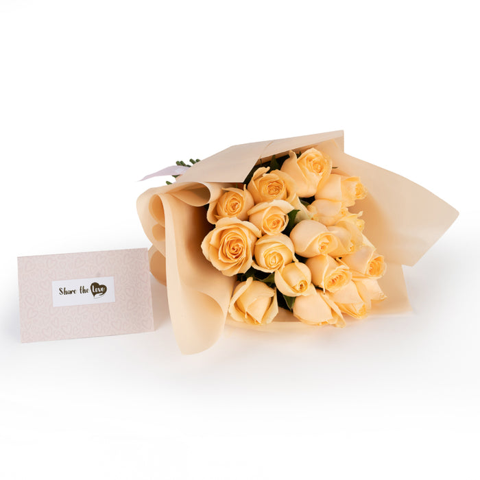 Bunch of Peach Rose