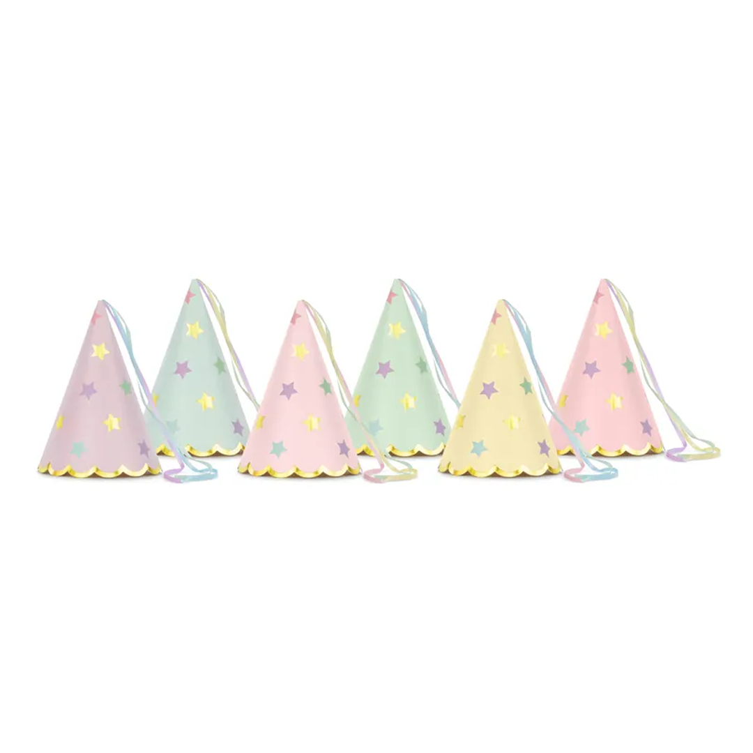 Party hats Stars, mix, 14.5cm