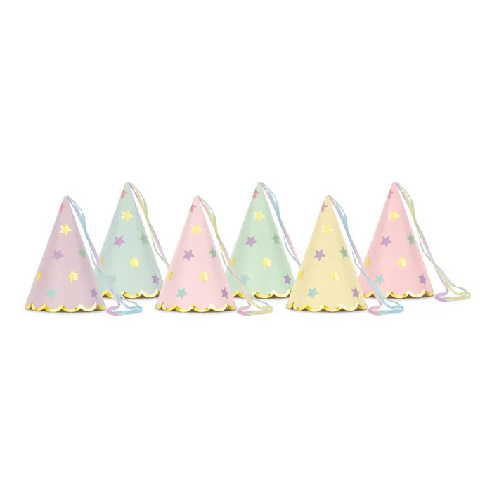 Party hats Stars, mix, 14.5cm