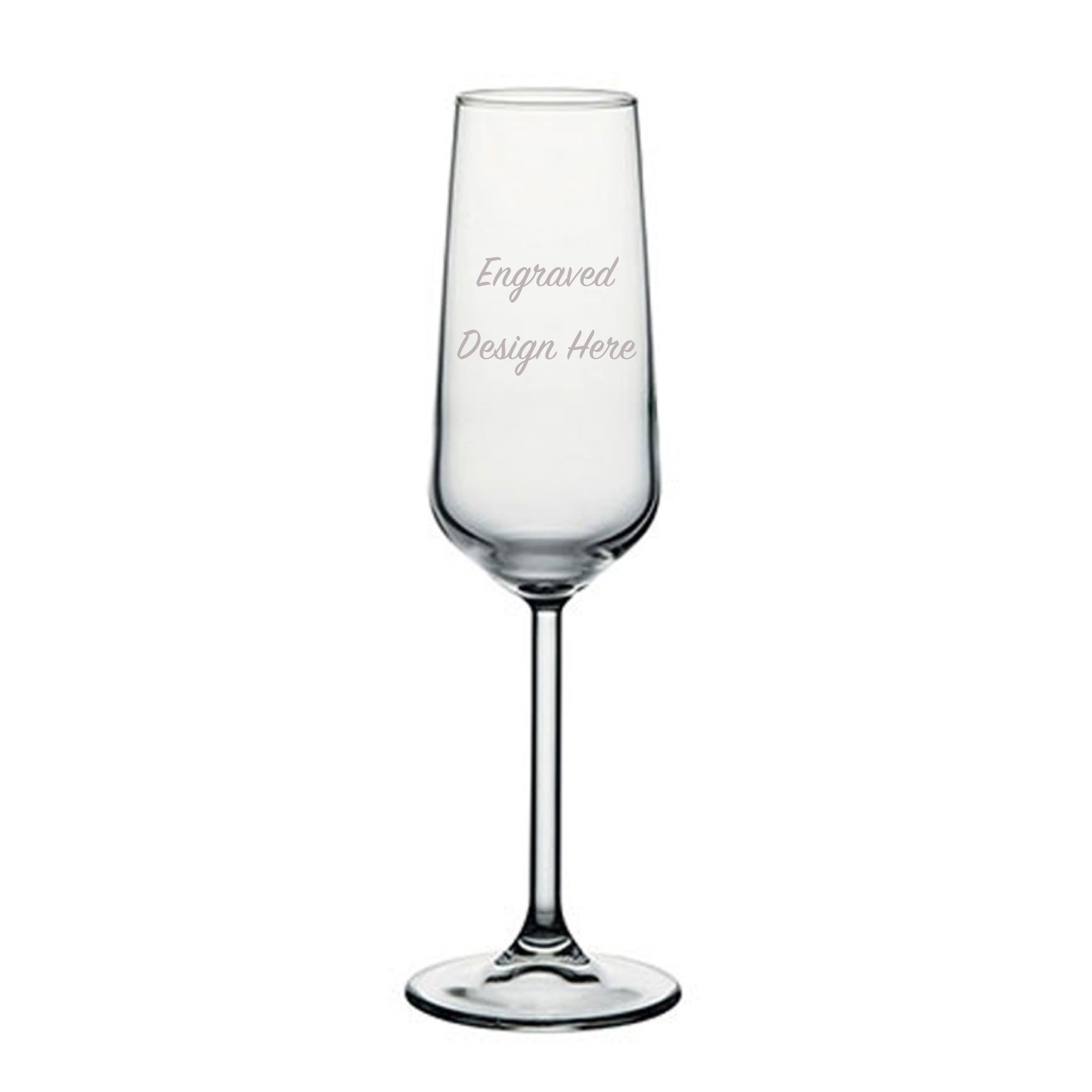 Personalised Champagne Flute - Pasabahce Allegra Glass