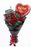 6 Red Roses +  I Love You Balloon