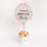 Pastel Harmony Rose Floral Box With Personalised Hot Air Balloon