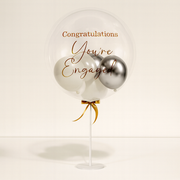 White Personalised Balloon