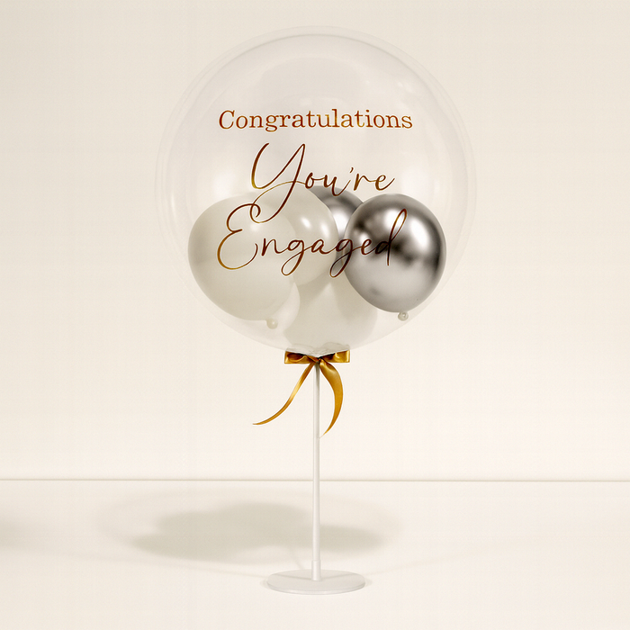 White Personalised Balloon