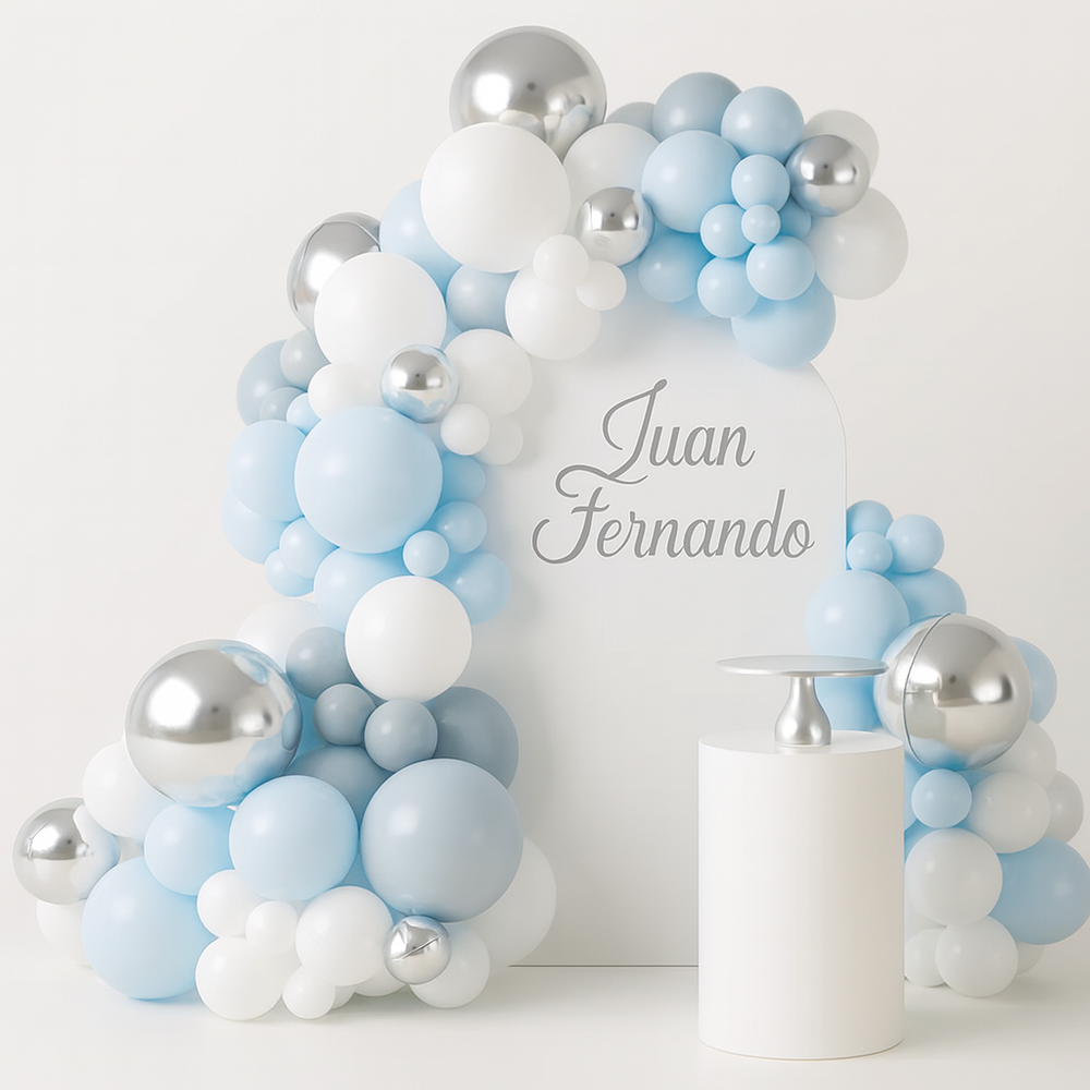 Baby Blue Birthday Celebration Party Balloon Set