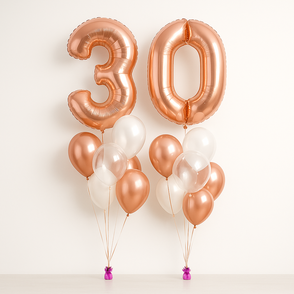 Two Number Balloon Bouquet