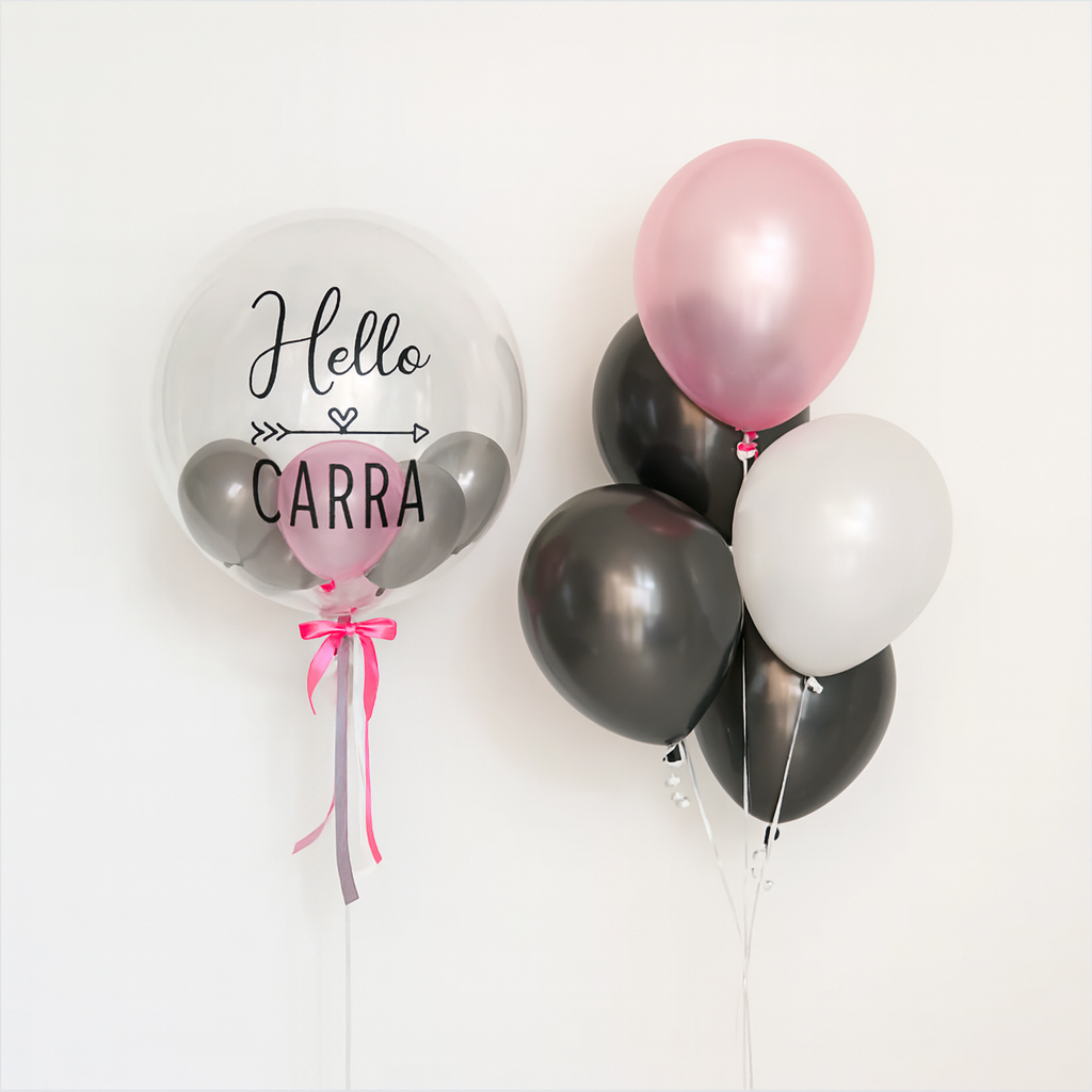 Lavish Pink - Personalised Balloon Bouquet