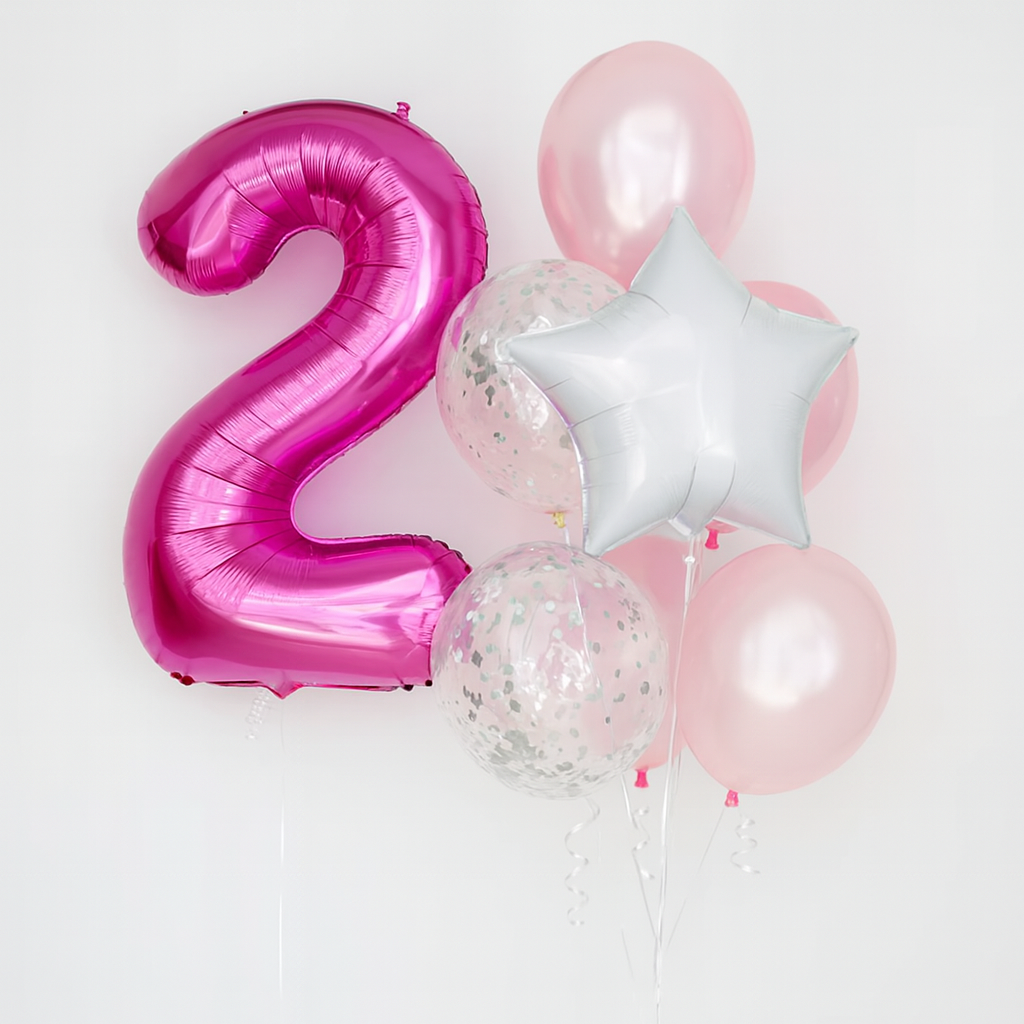 Single Number Balloon Bouquet