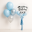 Lavish Blue Bubble -  Personalized Balloon Bouquet