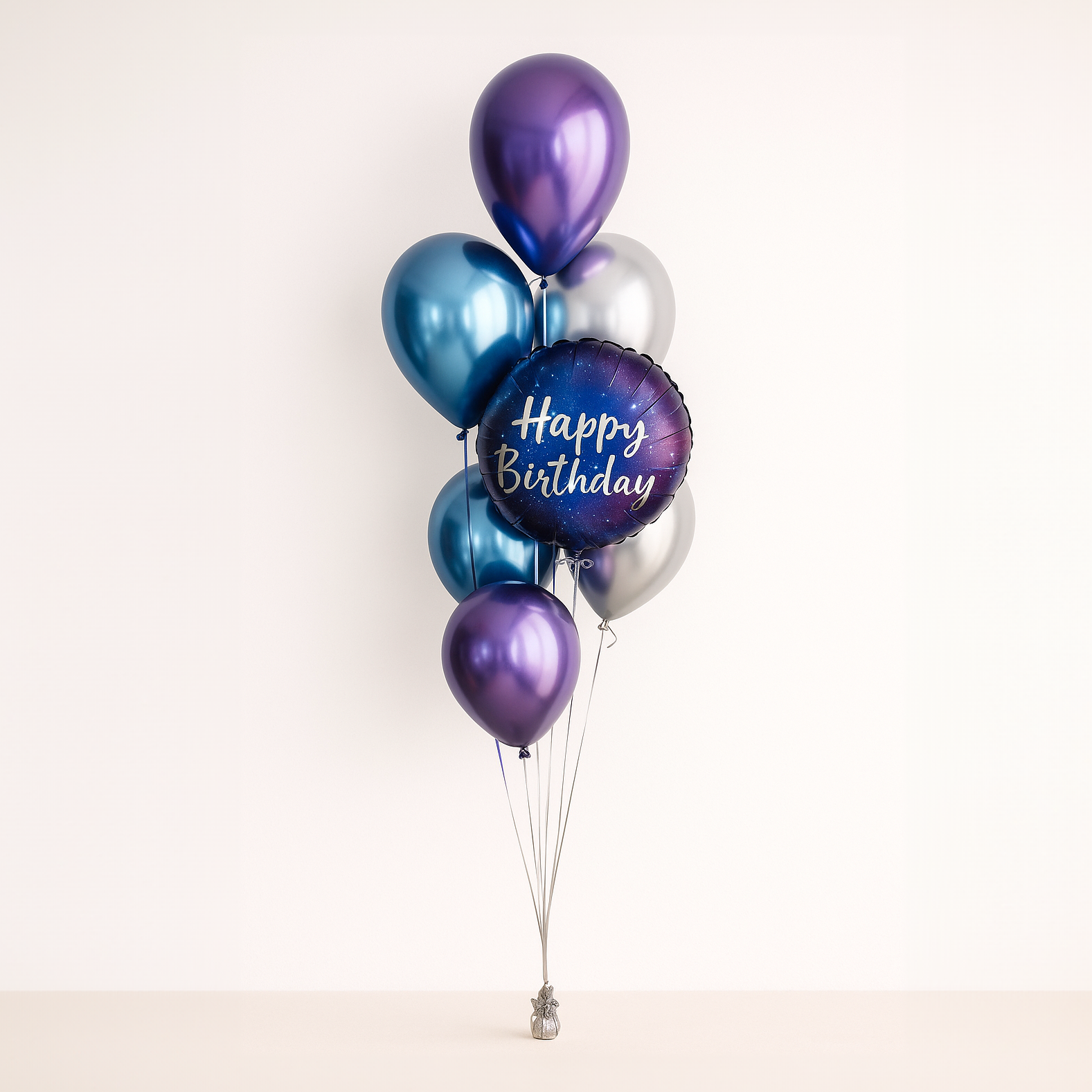 Seven Balloon Bouquet- One foil balloon and six Latex balloons choose any colour!