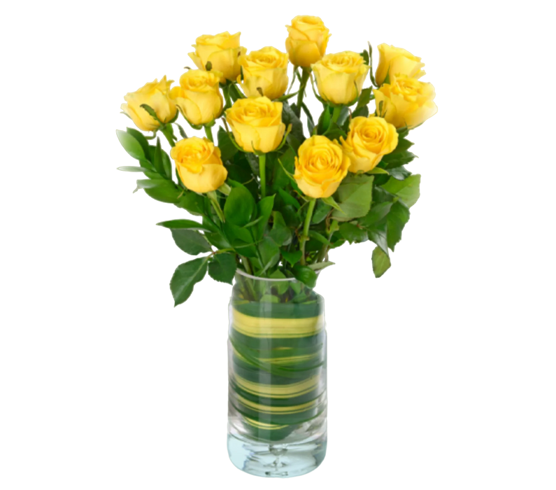 Classic Dozen Yellow Roses