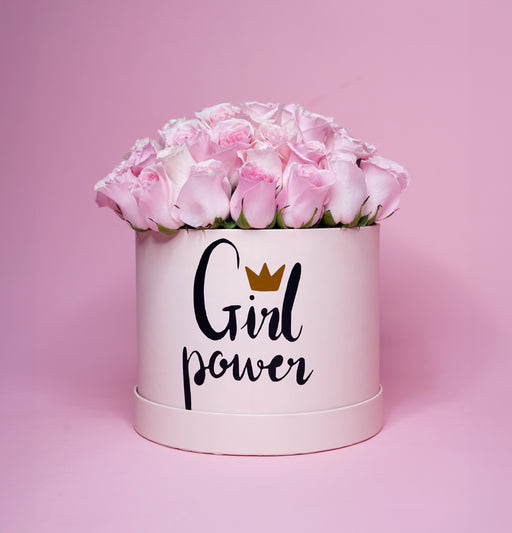 Girl Power Pink Roses Box
