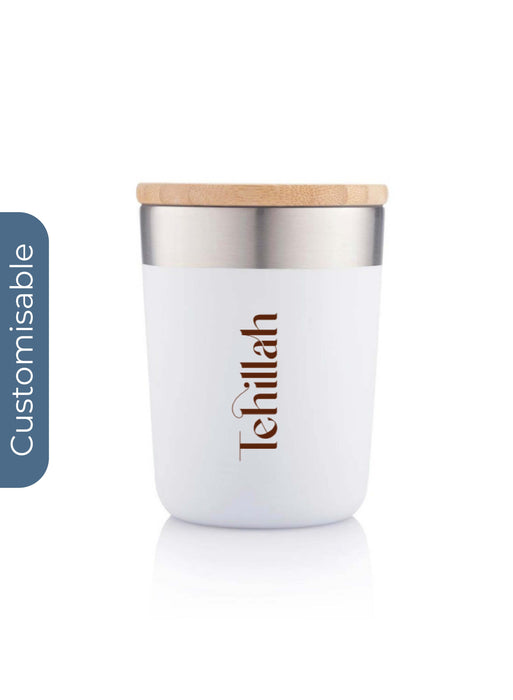 Personalised Recycled Insulated Mug - White