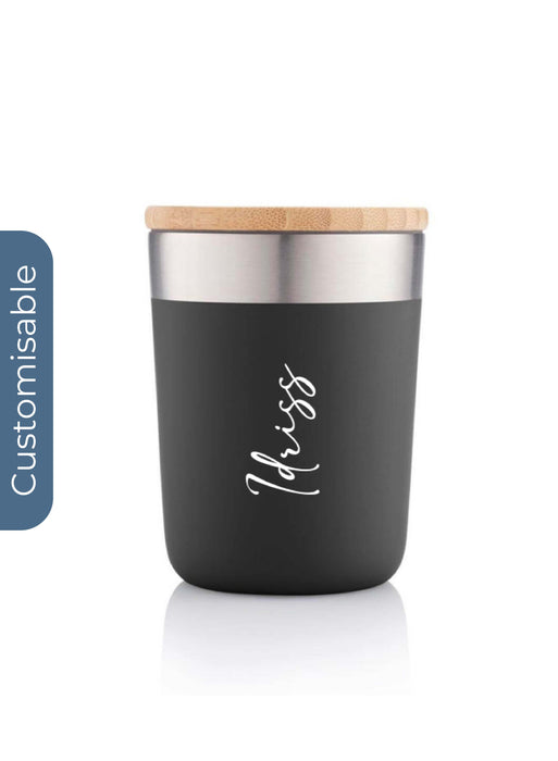 Personalised Recycled Insulated Mug - Black