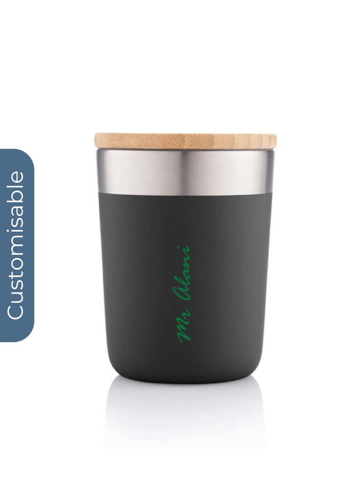 Personalised Recycled Insulated Mug - Black