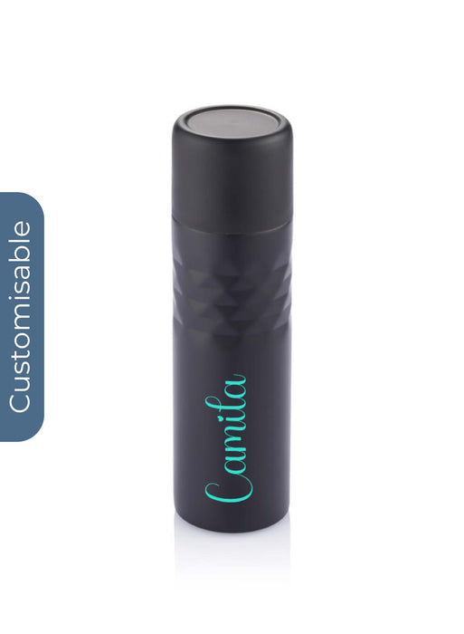 Personalised 500 ml Mosa stainless steel Flask Black