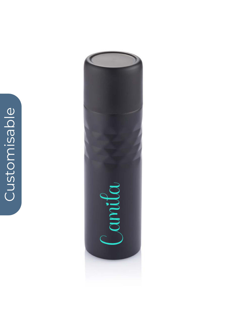 Personalised 500 ml Mosa stainless steel Flask Black