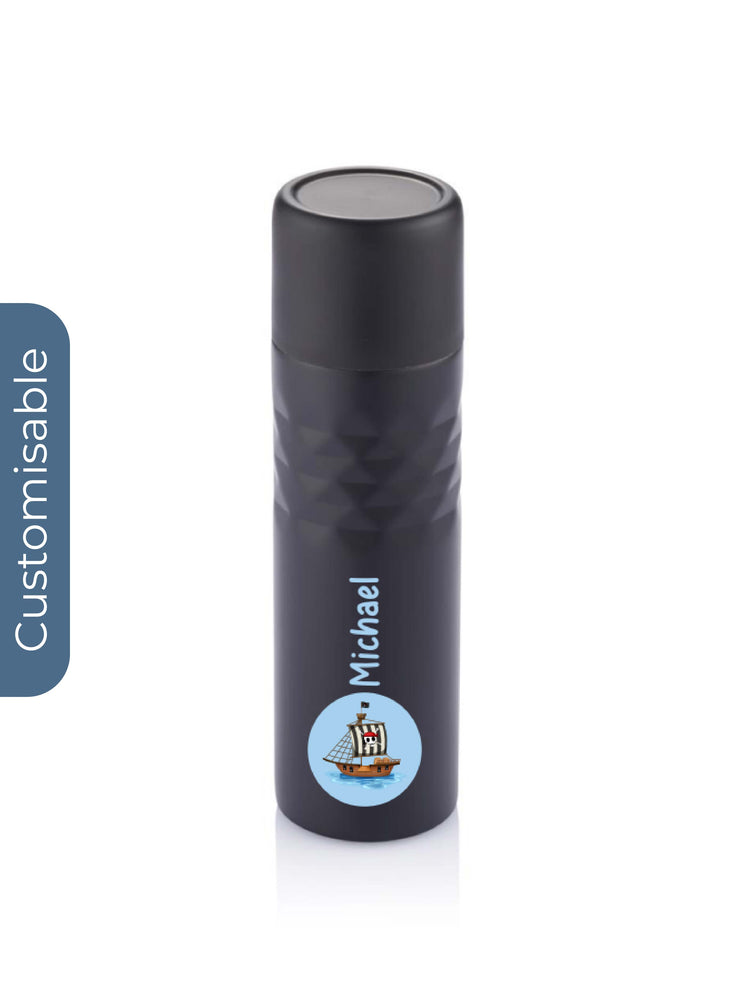 Personalised 500 ml Mosa stainless steel Flask Black