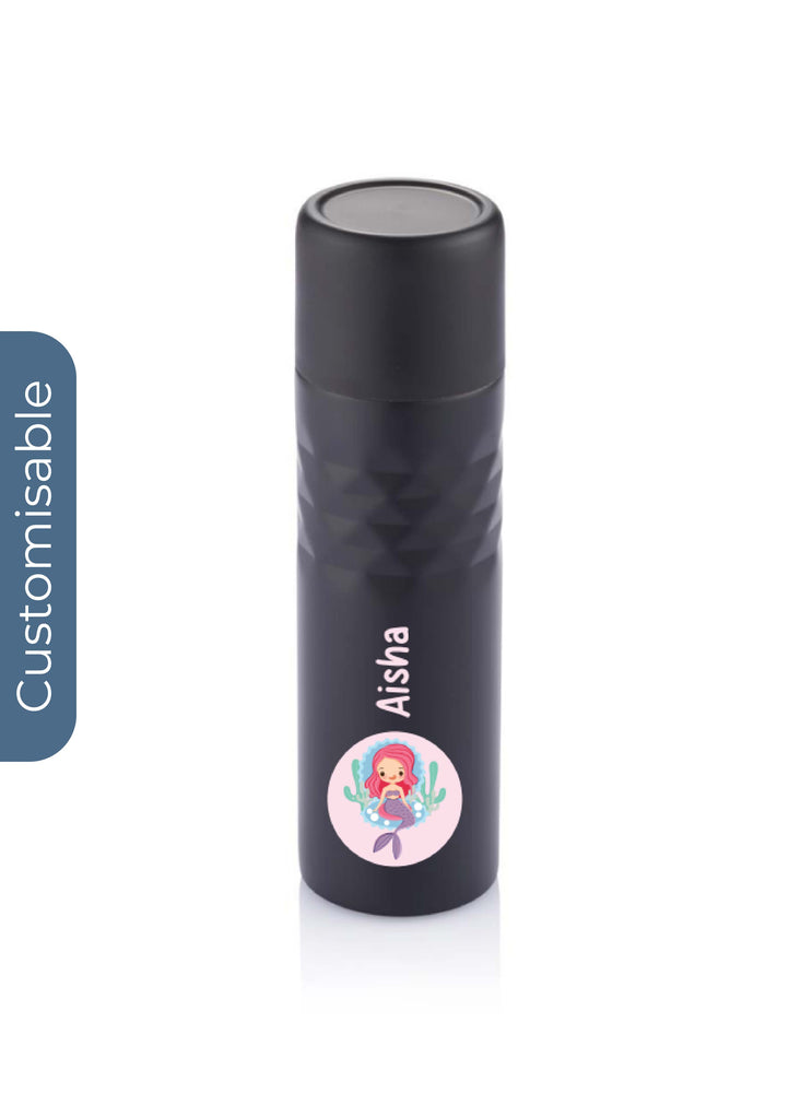 Personalised 500 ml Mosa stainless steel Flask Black