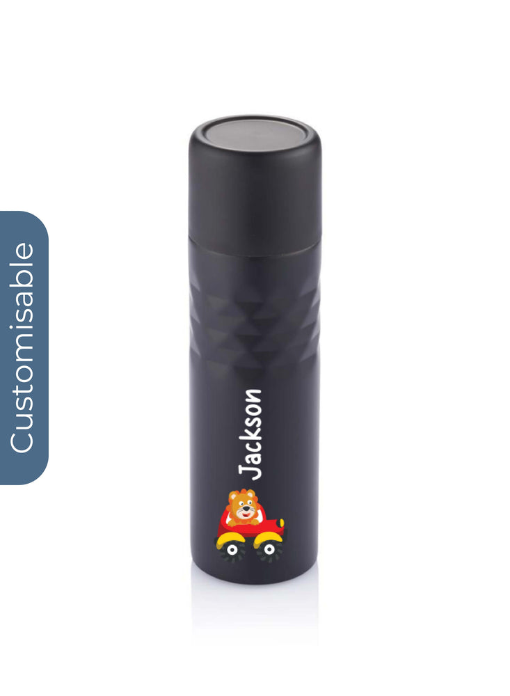 Personalised 500 ml Mosa stainless steel Flask Black