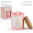 Wishing You a Merry Christmas Personalised Candle - Pink