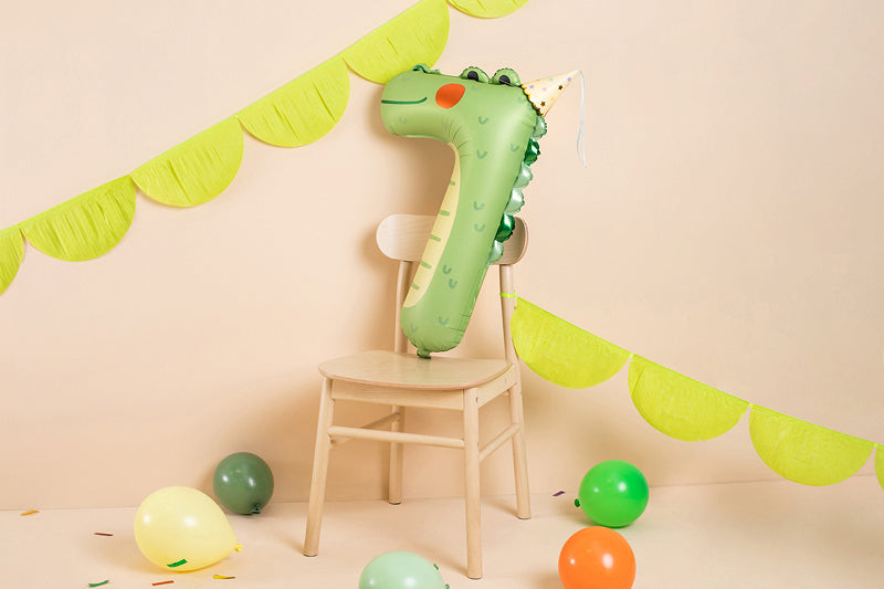 Foil balloon Number 7 - Crocodille